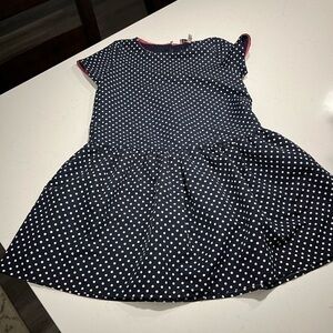 Juicy Couture Girls Blue Polka Dot Dress Size 14